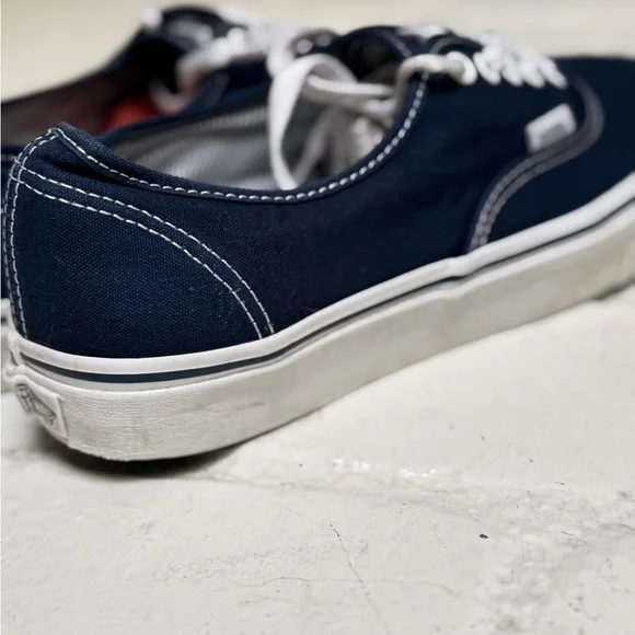 Vans Men's Navy Canvas Sneakers - Picture 4 of 9